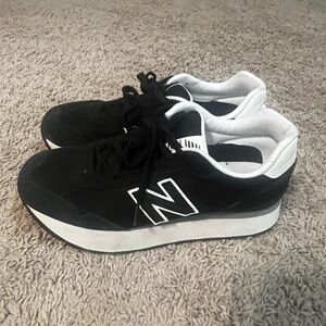 New Balance 515H Platform Black and White Sneakers